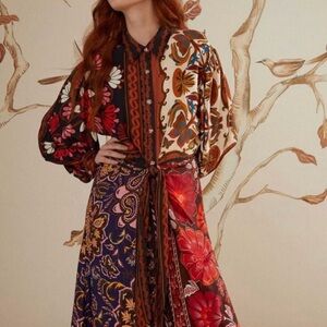 FARM Rio Multicolor Miranda Floral Midi Dress